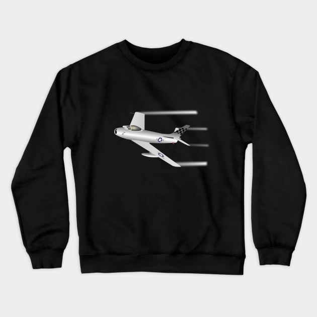 Air Force F-86 Sabre Jet Fighter Crewneck Sweatshirt by NorseTech